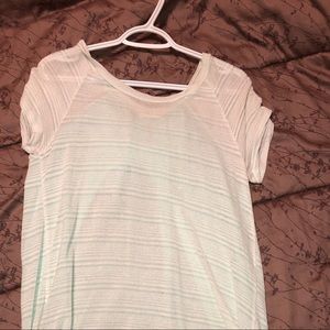 Short sleeve top, mesh back with bow